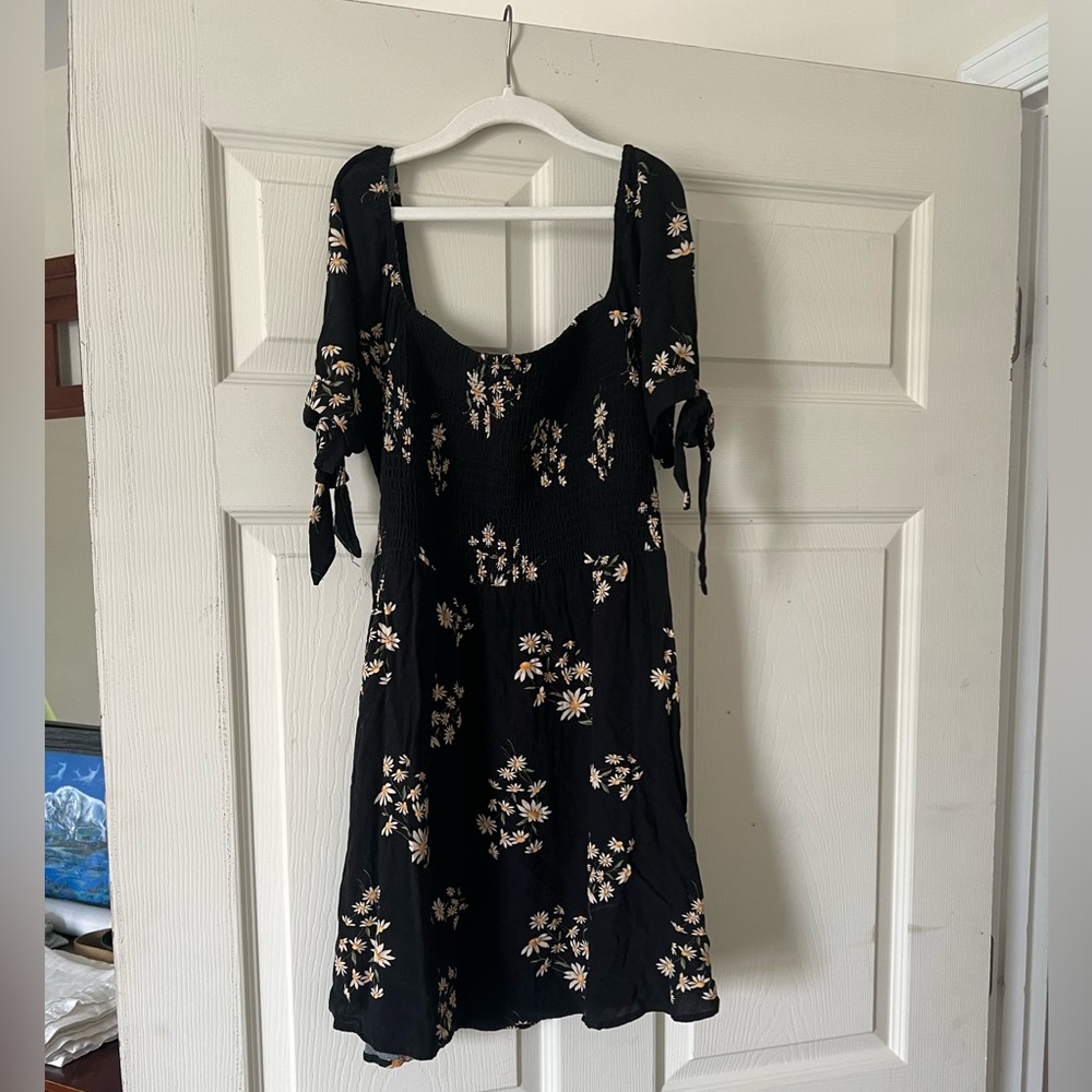 Black Flowered American Eagle Sundress